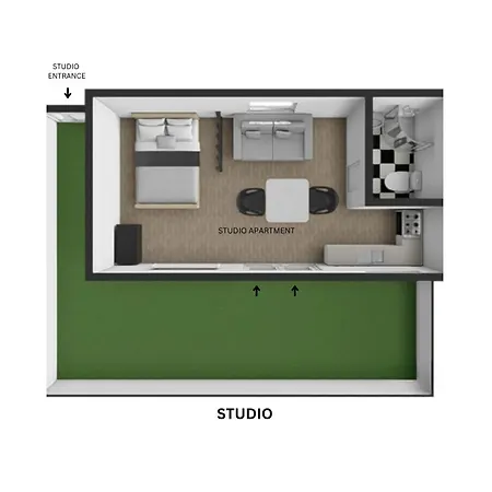 Modern Studio Apart Large Garden Stoke-on-Trent Exterior photo